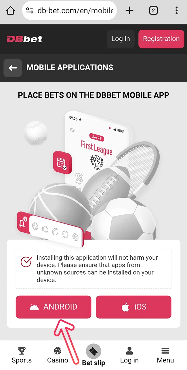 Download the Dbbet Apk file easily now.