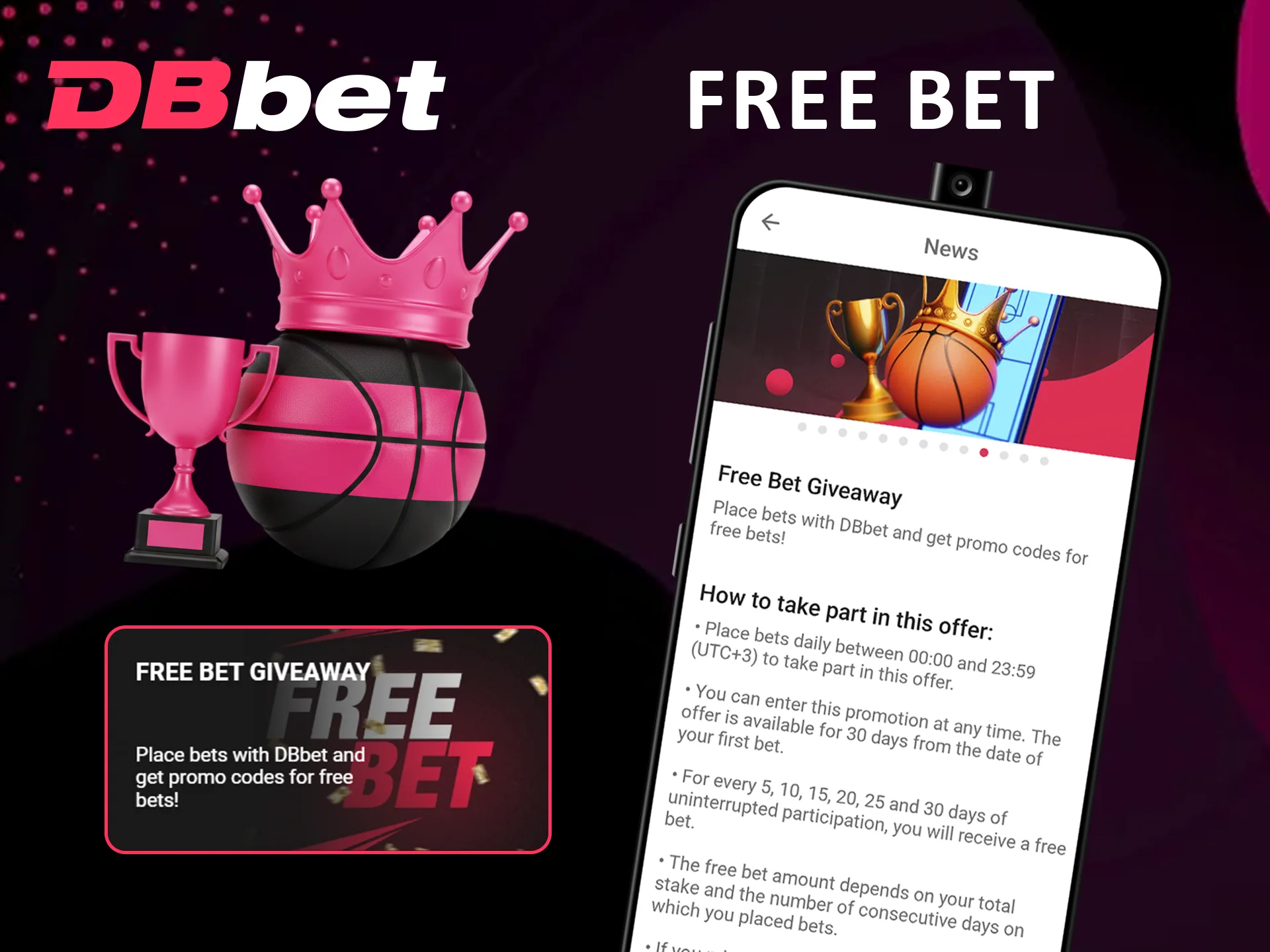 Claim your Dbbet Free Bet Giveaway now.