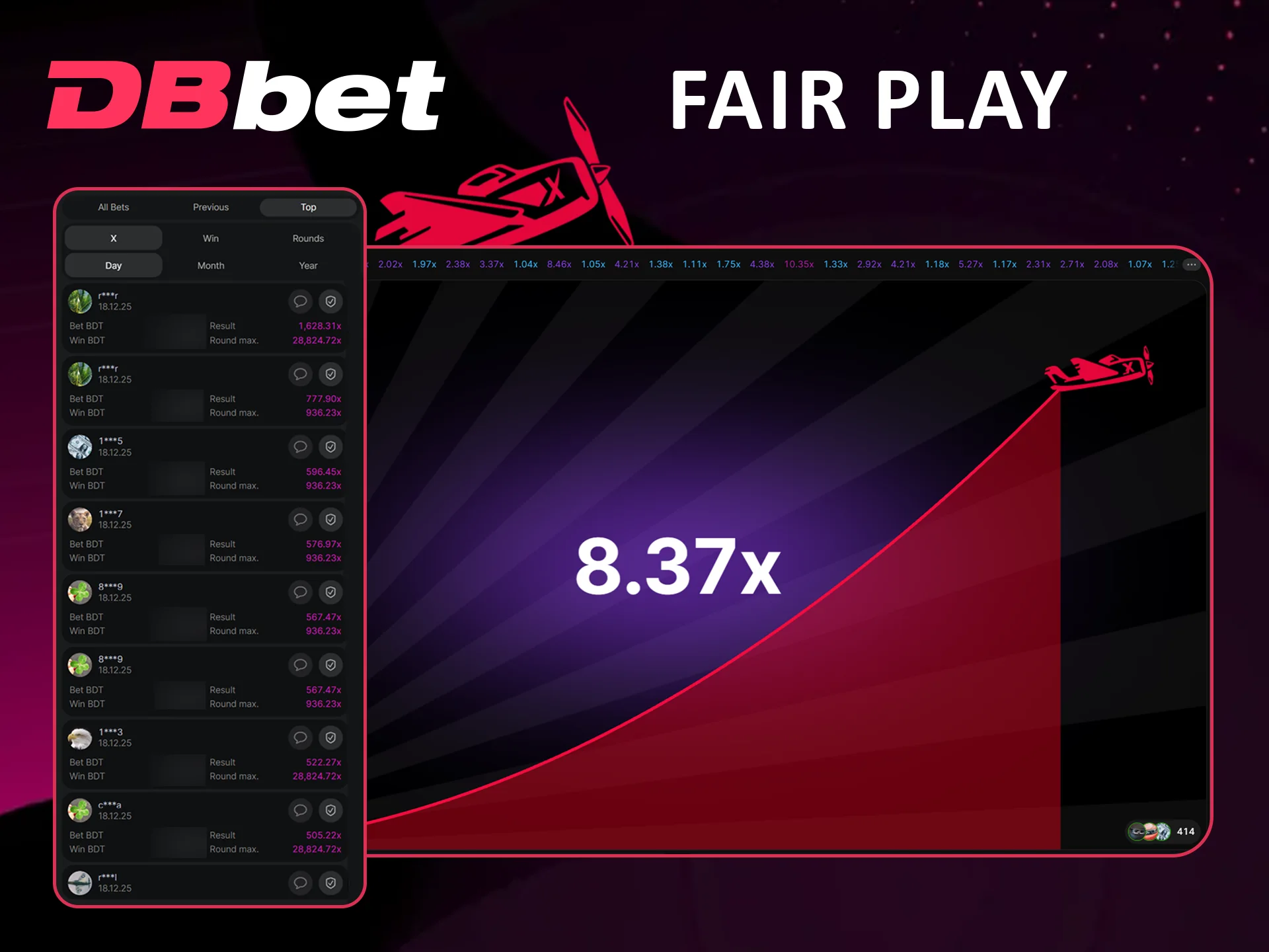 Aviator provably fair system at Dbbet Bangladesh.