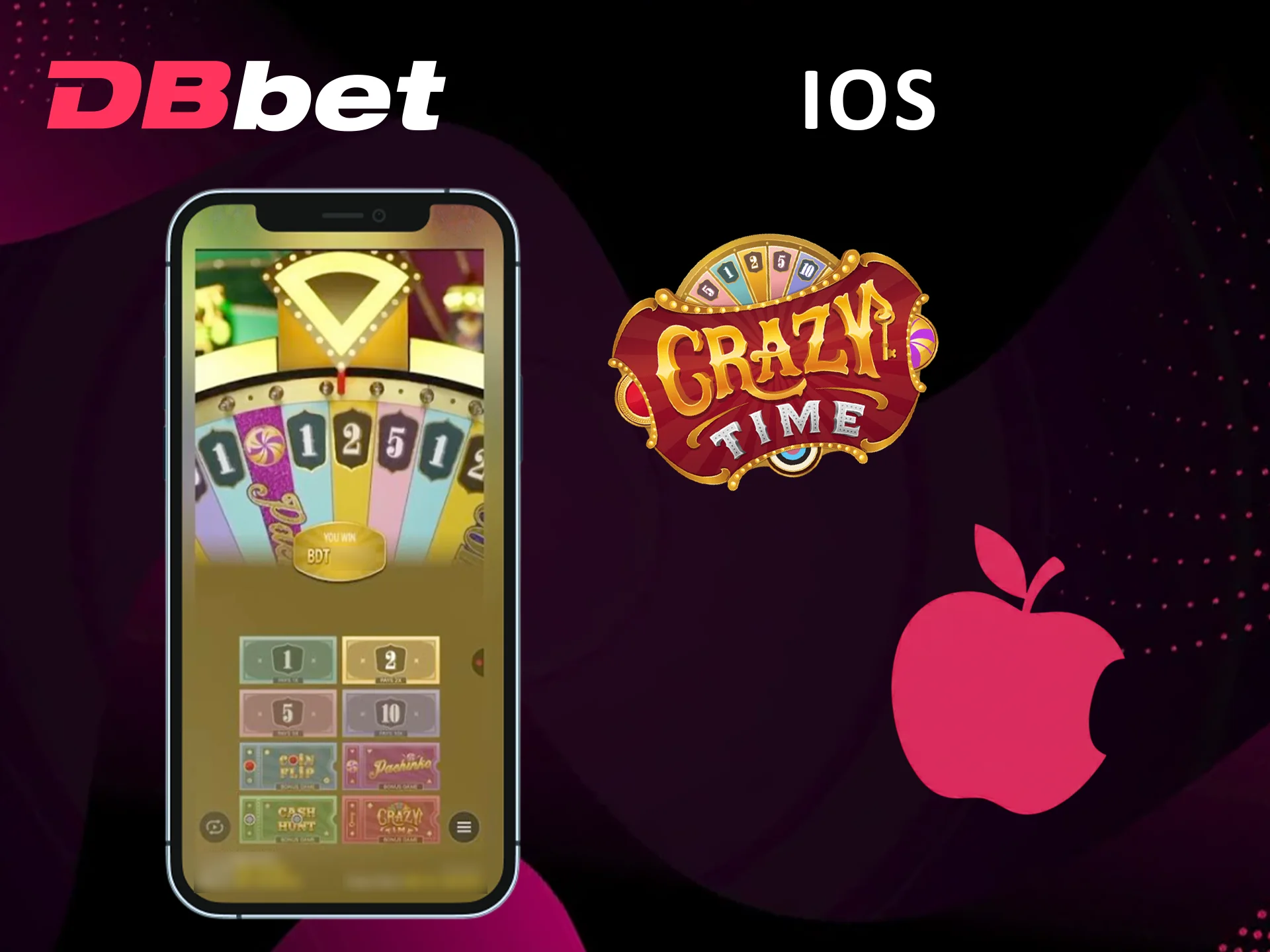 Enjoy Dbbet Crazy Time on iOS mobile.