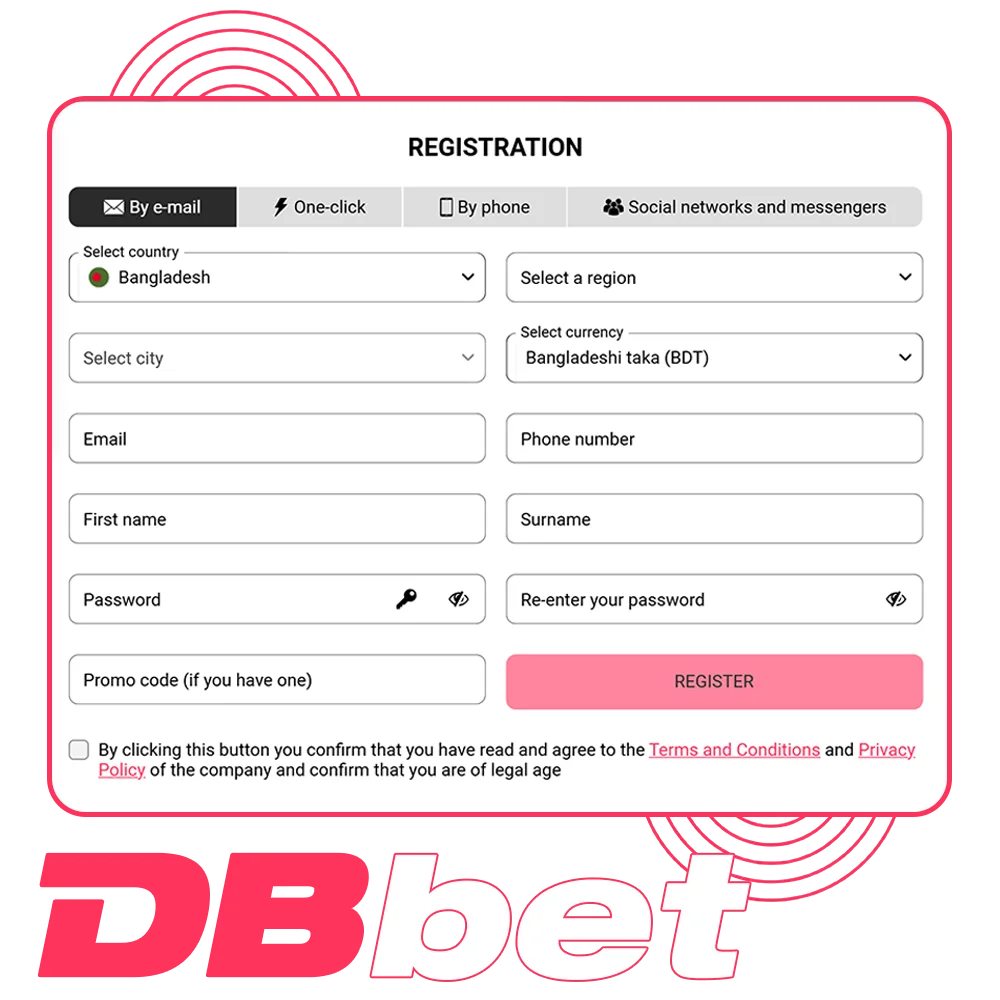 Dbbet Account Registration in Bangladesh.