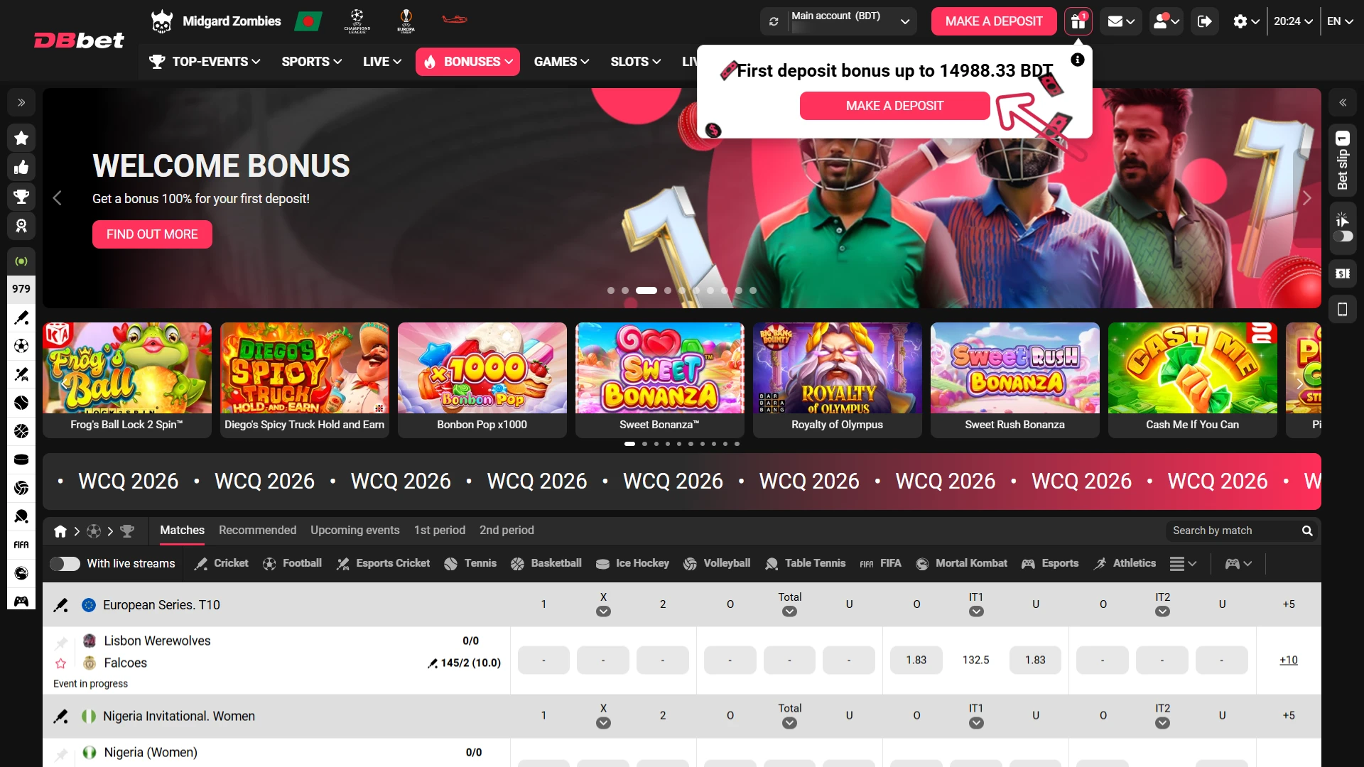 Claim an exclusive welcome bonus for Dbbet Dota 2 Betting now.